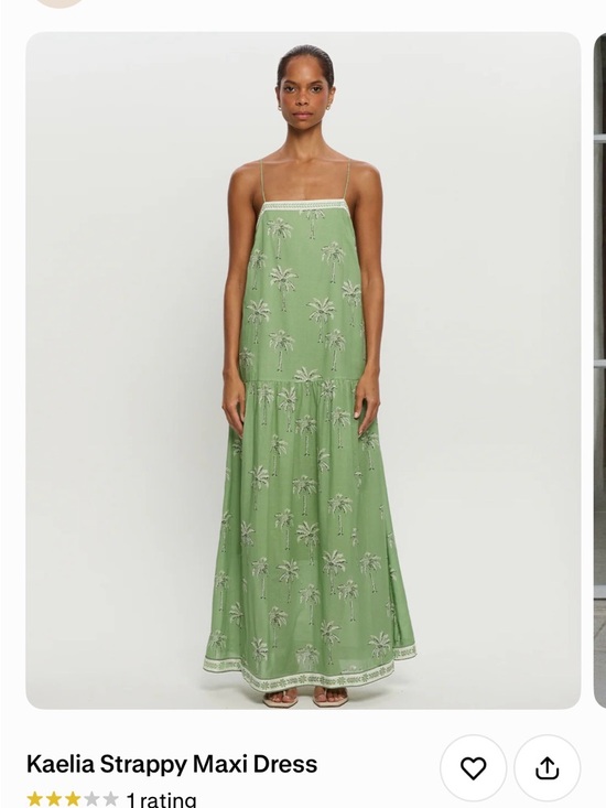 Kivari Dresses & Skirts - Kivari Kaelia Strappy Maxi Dress - Sage Green with Ivory Trim
